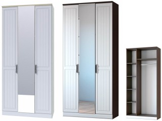 Венеция-1 секция №8 Шкаф трёхстворчатый с зеркалом [Венеция-1 Росток]