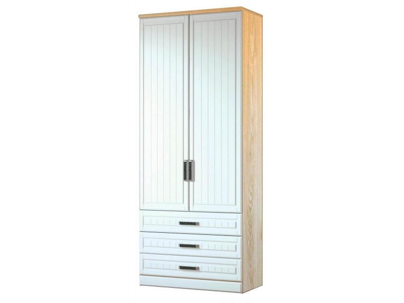 Венеция-1 секция №9 Шкаф двухстворчатый с ящиками [Венеция-1 Росток]