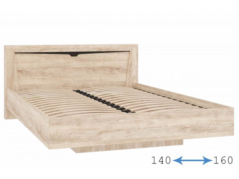 Версаль-5 секция №5/№6 Кровать парящяя двуспальная с подъёмным механизмом [Версаль-5]