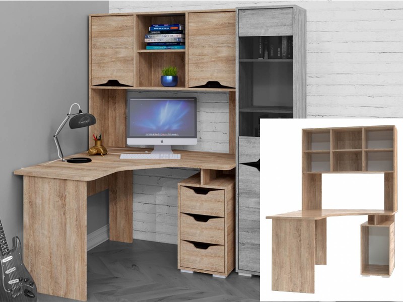 Версаль-5 Стол компьютерный Угловой КЛ-1.3 (корпус) + фасад Версаль-5 [Версаль-5]