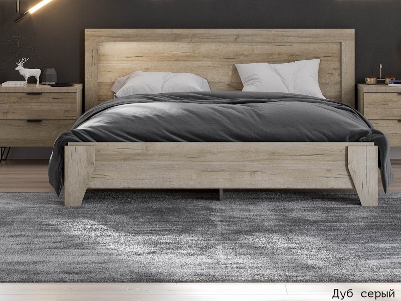 Анима КР-320 Кровать изголовье ЛДСП с настилом из ламелей 160х200 [Анима]