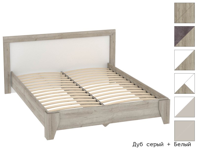 Анима КР-320 Кровать изголовье ЛДСП с настилом из ламелей 160х200 [Анима]