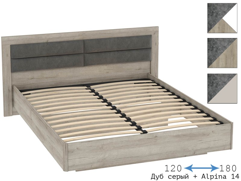 Анима КР-321-16-12/14/16/18 Кровать Мягкое изголовье с ортопедическим основанием [Анима]