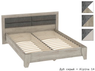 Анима КР-321 Кровать Мягкое изголовье с настилом из ламелей 160х200 [Анима]