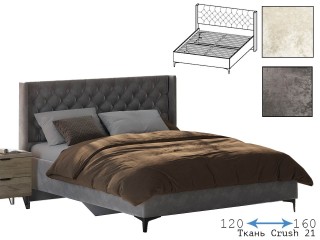 Анима КР-322-М-12/14/16 Кровать Мягкое изголовье, мягкий корпус [Анима]