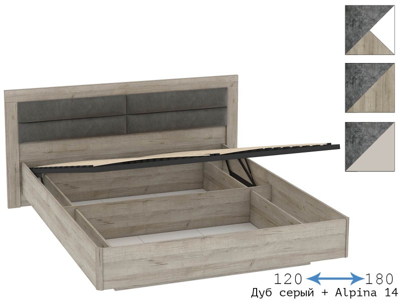 Анима КРП-321-16-12/14/16/18 Кровать Мягкое изголовье с подъёмным механизмом [Анима]