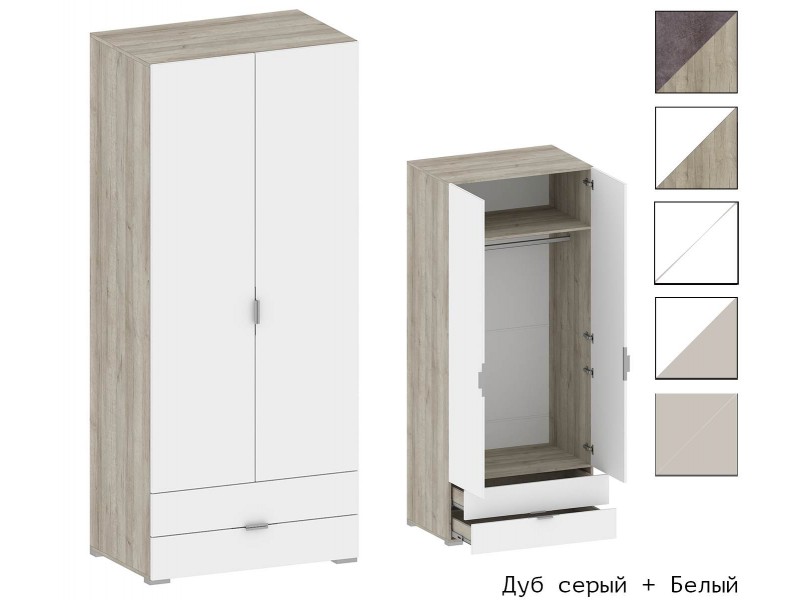 Анима ШК-3005 Шкаф двухстворчатый с выдвижными ящиками [Анима]