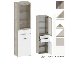 Анима ШК-3019 Шкаф-витрина с выдвижными ящиками [Анима]