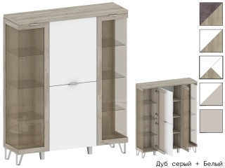 Анима ШК-3026 Шкаф-витрина на ножках h1580мм [Анима]