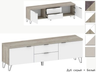 Анима ТБ-3005 Тумба ТВ с выдвижными ящиками и распашными фасадами [Анима]
