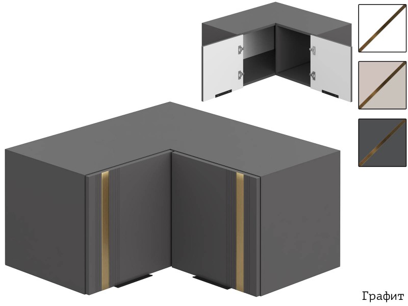 Эмэ АН-3914 антресоль для ШК-3943 шкафа углового [Эмэ]