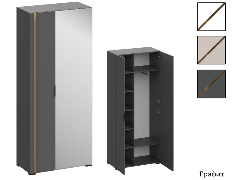 Эмэ ШК-3938 Шкаф двухстворчатый с зеркалом комбинированный [Эмэ]