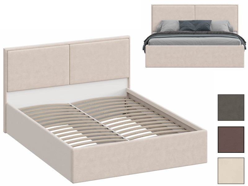 Серия F-КР-430-М Кровать с настилом из ламелей 160х200 [Серия F]