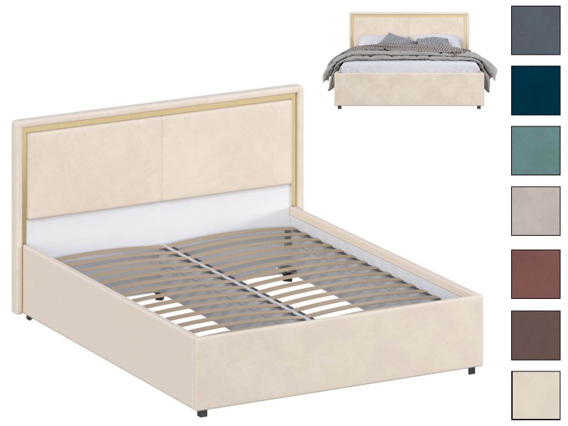 Серия F-КР-431-М Кровать с настилом из ламелей 160х200 [Серия F]