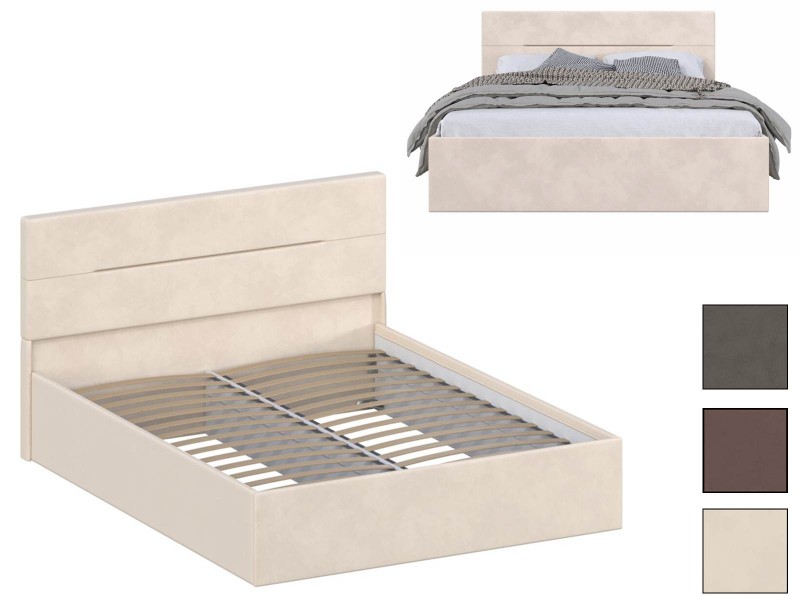 Серия F-КР-432-М Кровать с настилом из ламелей 160х200 [Серия F]