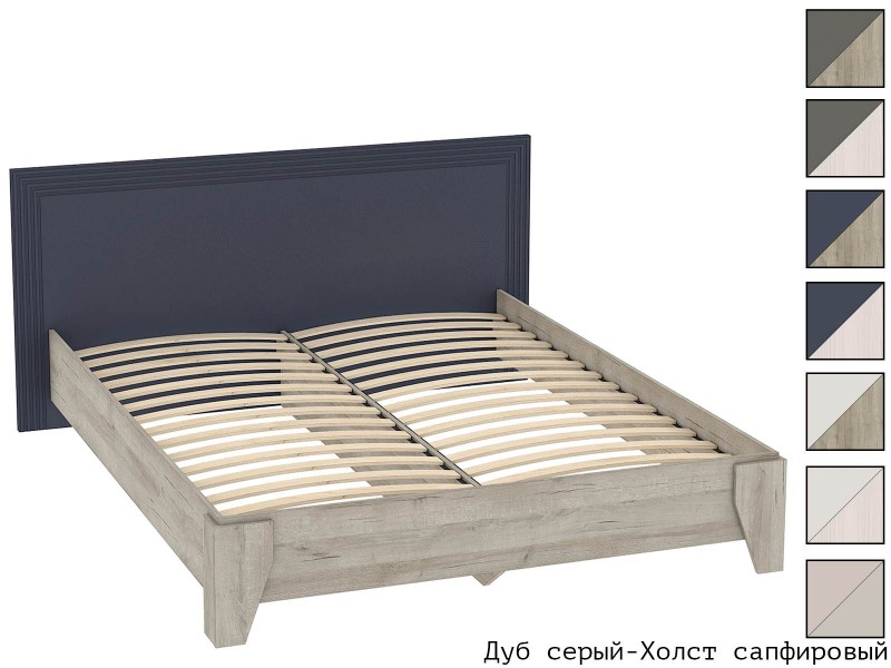 Лежер КР-310 Кровать изголовье ЛДСП с настилом из ламелей 160х200 [Лежер]