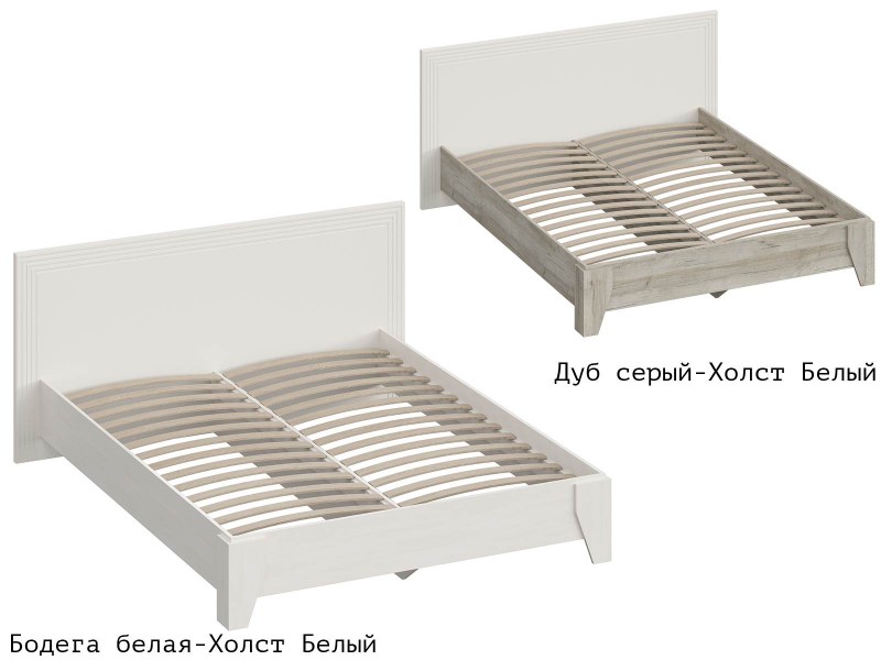 Лежер КР-310 Кровать изголовье ЛДСП с настилом из ламелей 160х200 [Лежер]