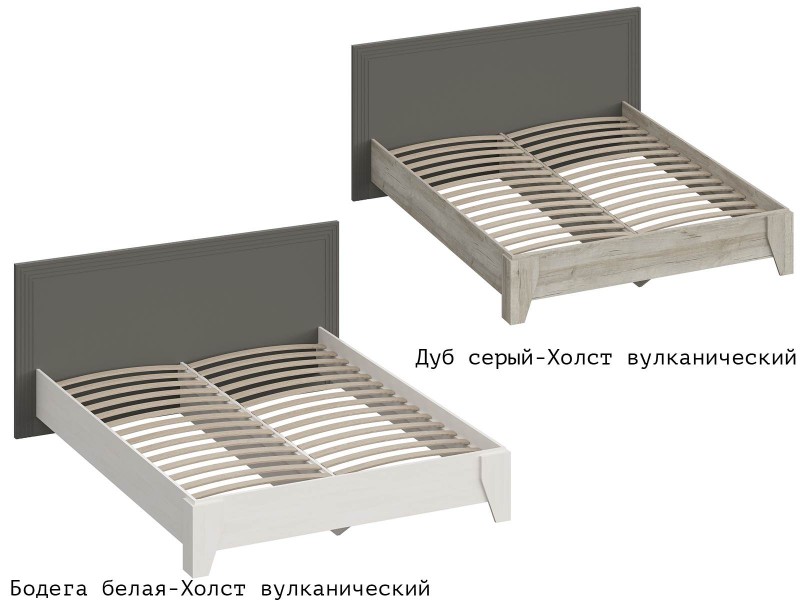 Лежер КР-310 Кровать изголовье ЛДСП с настилом из ламелей 160х200 [Лежер]