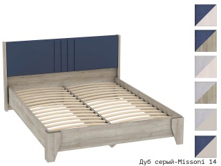 Лежер КР-311 Кровать Мягкое изголовье с настилом из ламелей 160х200 [Лежер]