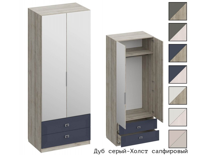 Лежер ШК-3116 Шкаф двухстворчатый с ящиками и зеркалами [Лежер]