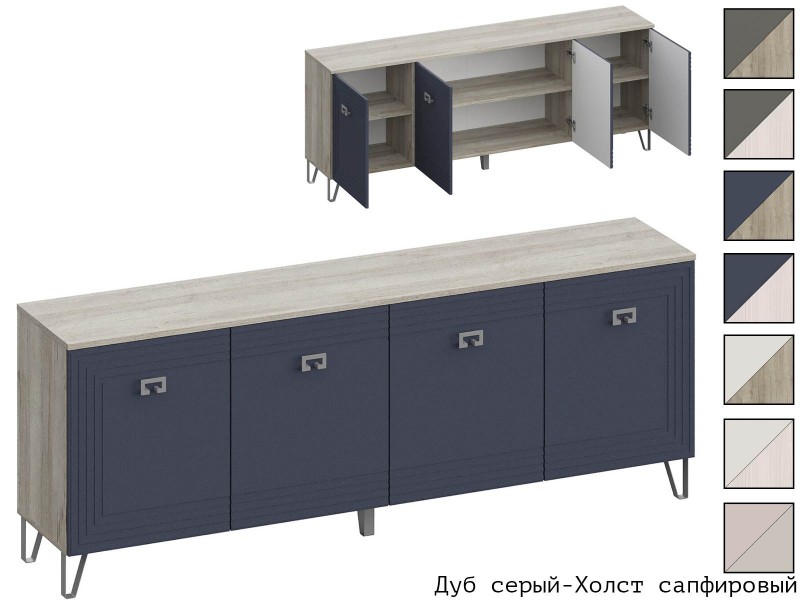 Лежер ТБ-3102 Тумба ТВ с распашными фасадами [Лежер]