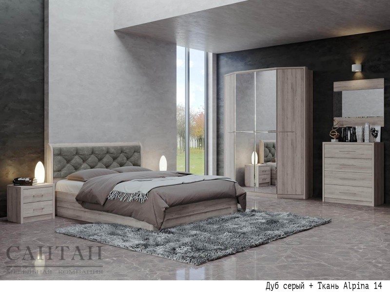 Луна КРП-1201/202/1203/1204 Кровать с подъёмным механизмом, с мягким изголовьем [Луна]