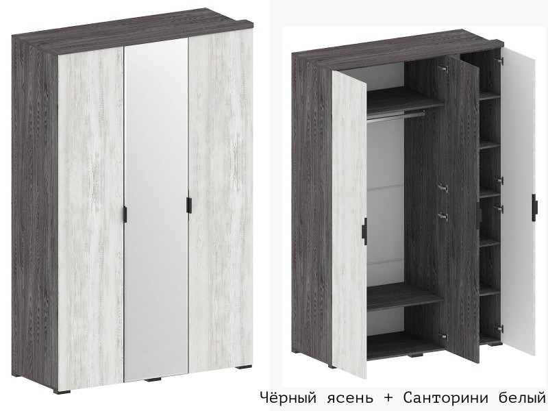 Шаде ШК-2901 Шкаф трёхстворчатый с зеркалом [Шаде]