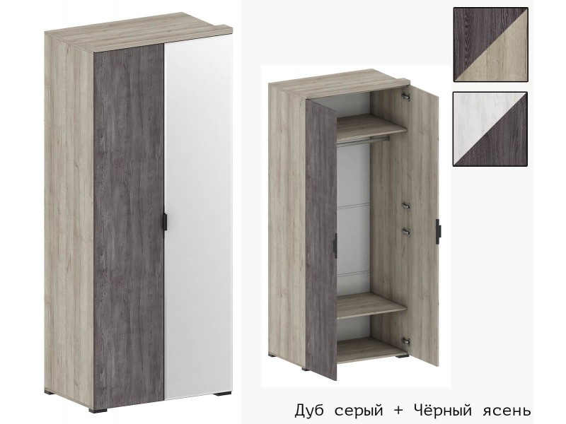 Шаде ШК-2903 Шкаф двухстворчатый с зеркалом [Шаде]