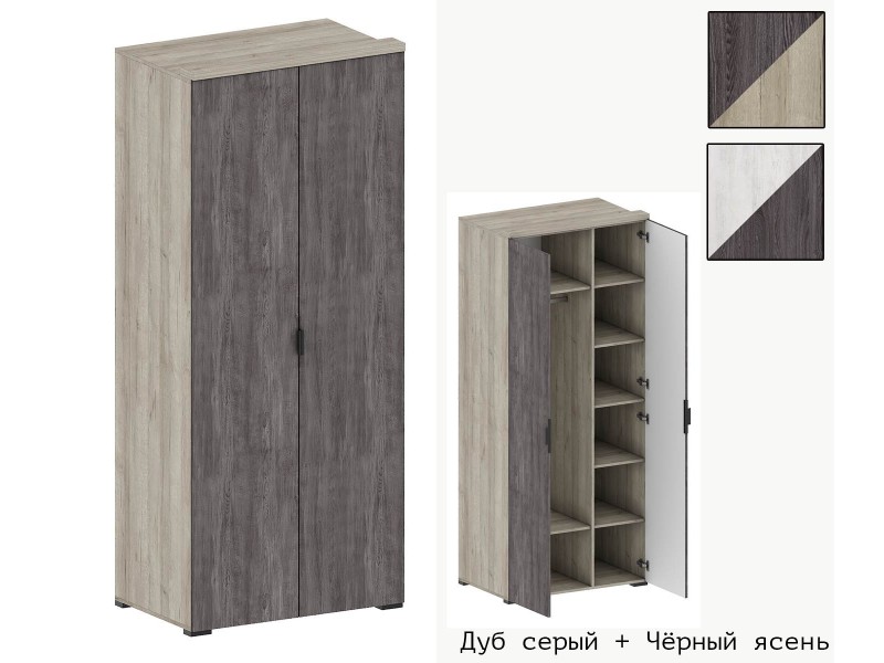 Шаде ШК-2908 Шкаф двухстворчатый комбинированный [Шаде]