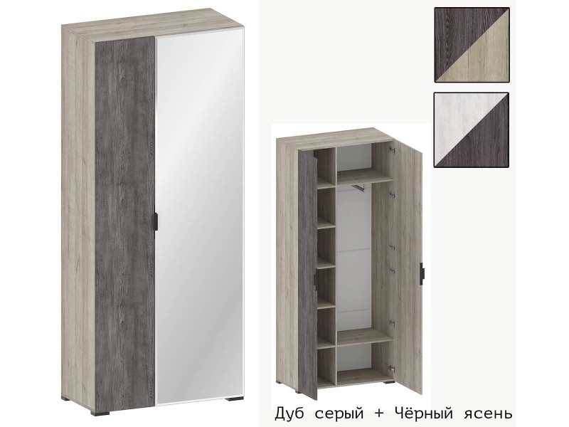 Шаде ШК-3438 Шкаф двухстворчатый комбинированный [Шаде]