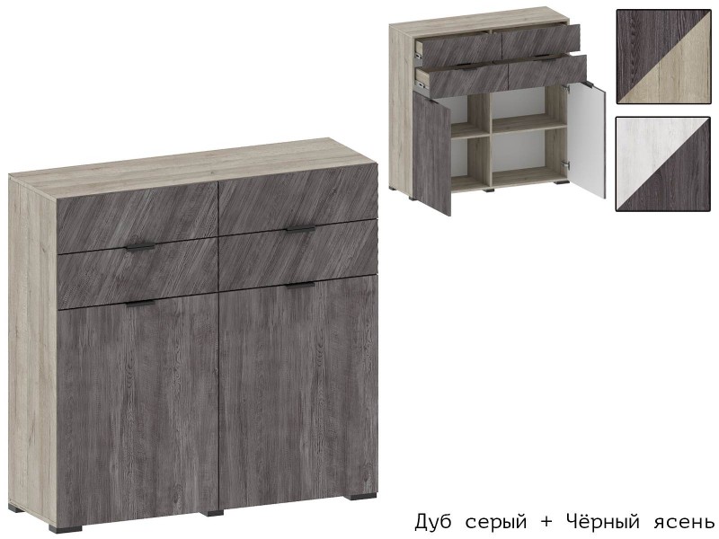 Шаде ТБ-3413 Тумба широкая 1112мм [Шаде]