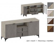Шер ТБ-3319 Тумба ТВ с выдвижными ящиками и распашными фасадами и нишей [Шер]