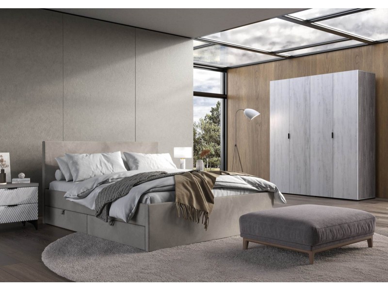 Тэя КР-433-М Кровать с настилом из ламелей 160х200 с ящиками [Тэя]