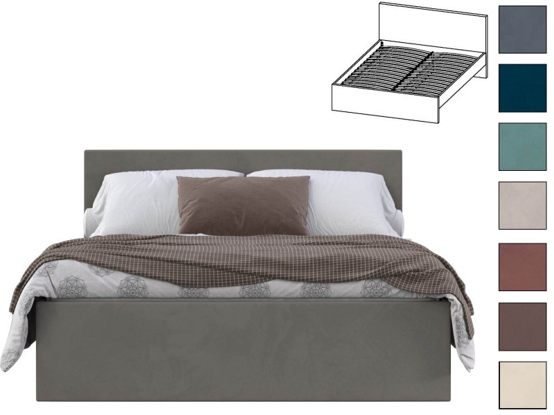 Тэя КР-433-М Кровать с настилом из ламелей 160х200 без ящиков [Тэя]