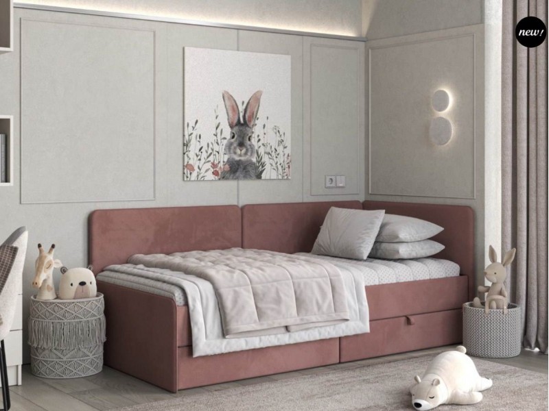 То-то КР-434-М Кровать с настилом из ламелей 90х200 с ящиками [Серия F]