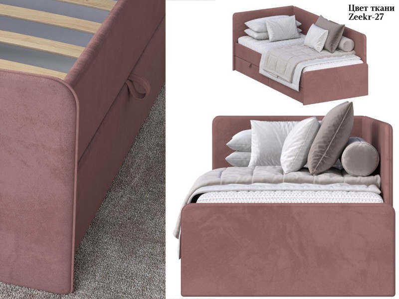 То-то КР-434-М Кровать с настилом из ламелей 90х200 с ящиками [Серия F]