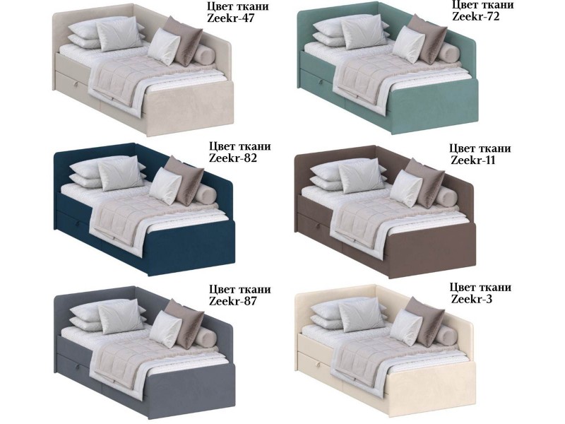 То-то КР-434-М Кровать с настилом из ламелей 90х200 с ящиками [Серия F]