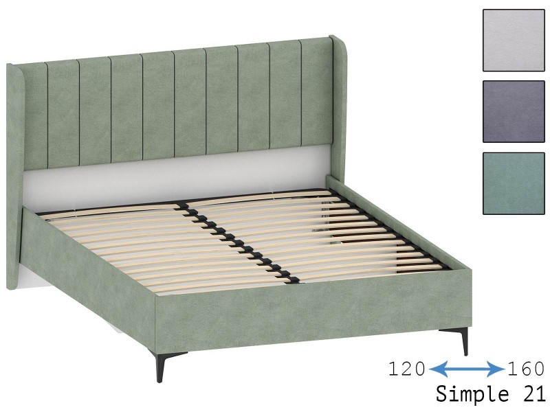 Юми КР-350-М-12/14/16 Кровать Мягкое изголовье, мягкий корпус [Юми]