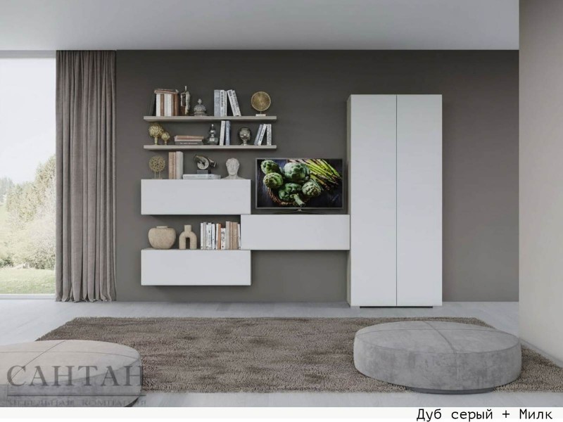 Уна Лофт Гостиная модульная, Комплект-12 [Уна Лофт]