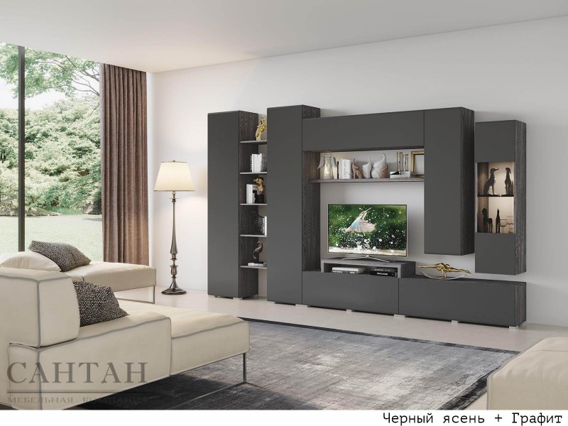 Уна Лофт Гостиная модульная, Комплект-6 [Уна Лофт]