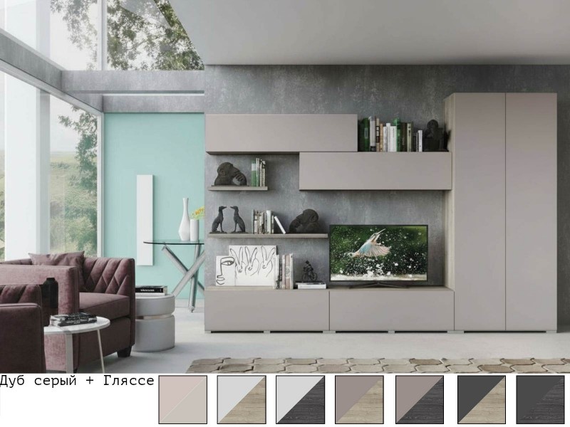 Уна Лофт Гостиная модульная, Комплект-7 [Уна Лофт]