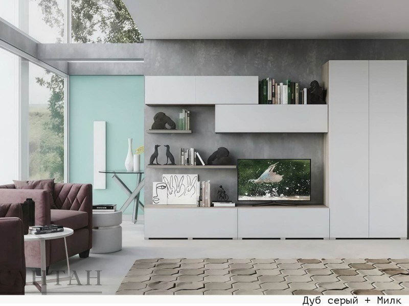 Уна Лофт Гостиная модульная, Комплект-7 [Уна Лофт]