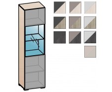 Уна Лофт ШК-2806Л Шкаф-витрина Левый [Уна Лофт]