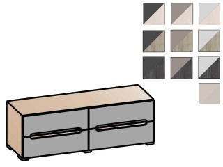 Уна Лофт ТБ-2812 Тумба ТВ с выдвижными ящиками [Уна Лофт]