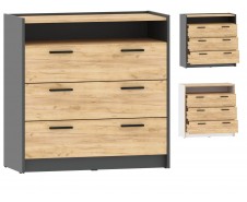 Оттавия НМ 011.04 Комод 3 ящика и ниша [Оттавия]