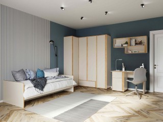 Асцелла Детская комната, Комплект-2, кашемир + дуб крафт золотой [Асцелла_Кашемир]