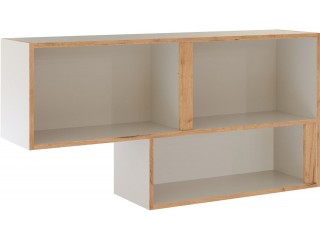 Асцелла Полка навесная открытая, кашемир + дуб крафт золотой [Асцелла_Кашемир]