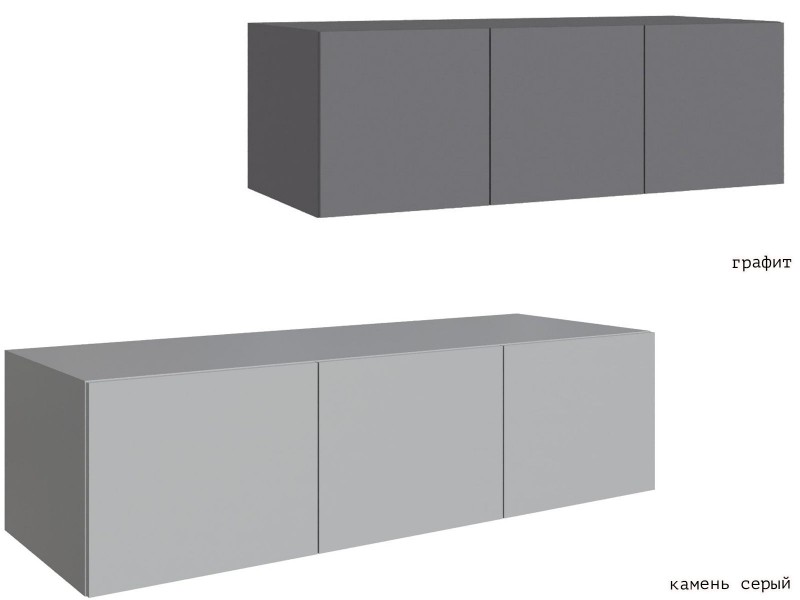 Мадрид 1,5 без зеркала Антресоль высота 400мм [Мадрид_Тэкс]