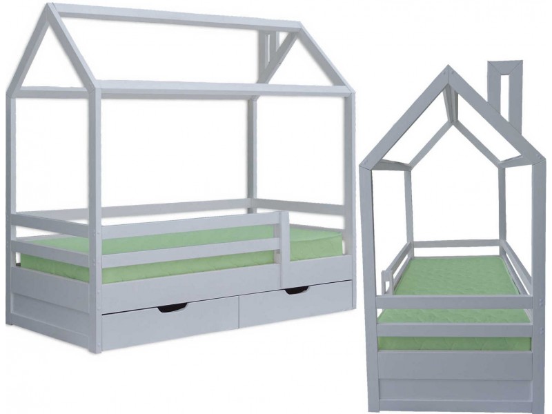 Домик-1 кровать с ящиками [Детская кровать]