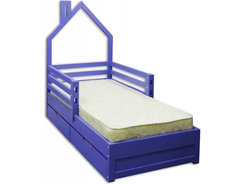 Домик-5 кровать с ящиками [Детская кровать]